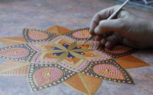 Art Therapy Activities: making a mandala